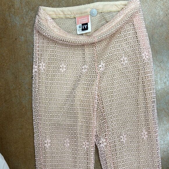 Gianfranco perre XSPink Lace Flare Pants. Good condition - Picture 5 of 10